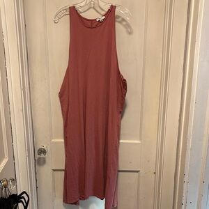 Madewell Dust Rust Rose Sleeveless Midi Dress Cover Up 2x